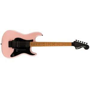 Squier Contemporary Stratocaster HH FR, Roasted Maple Fingerboard, Black Pickguard, Shell Pink Pearl