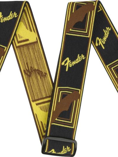 Fender Weighless Monogram Strap Black/Ye