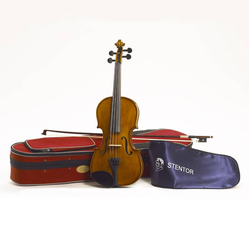 STENTOR STUDENT TWO VIOLIN - SIZES 1/16 UP TO 4/4 WITH CASE & BOW