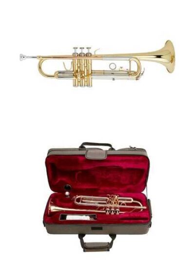 Beale TR200 Trumpet, Case, Brass Body