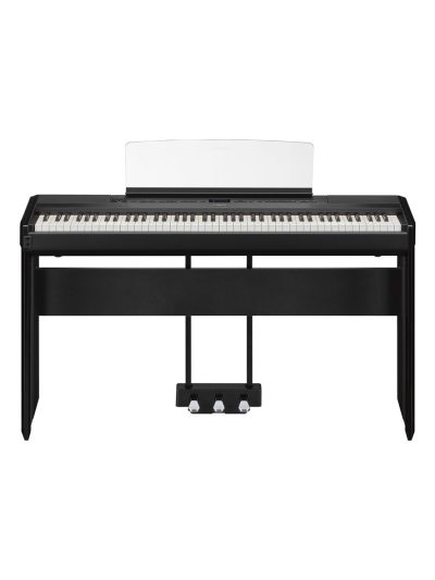 Yamaha P525 Portable Stage Digital Piano Bundle Black
