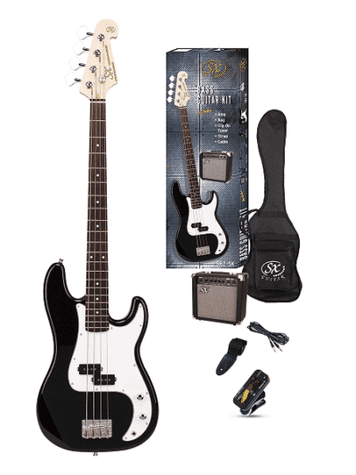 SX SB2-SKB Bass Guitar Pack