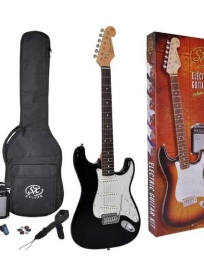 SX SE1-SK Electric Guitar Pack