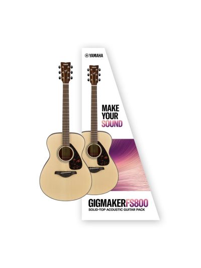 Yamaha Gigmaker FS800 Concert Size Acoustic Guitar Pack